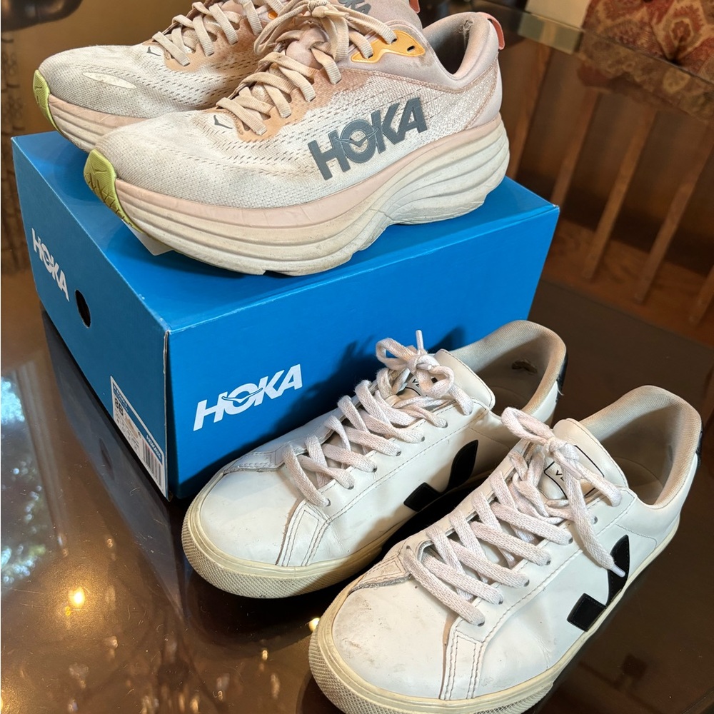 Hoka and Veja women’s size 8 both only $122